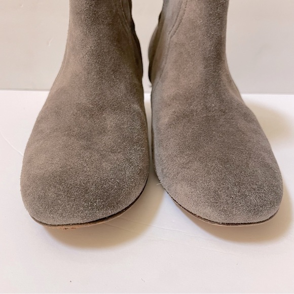 Isabel Marant Dicker Taupe Gray Suede Western Ankle Booties Size EU 38/US 8 - Picture 11 of 14